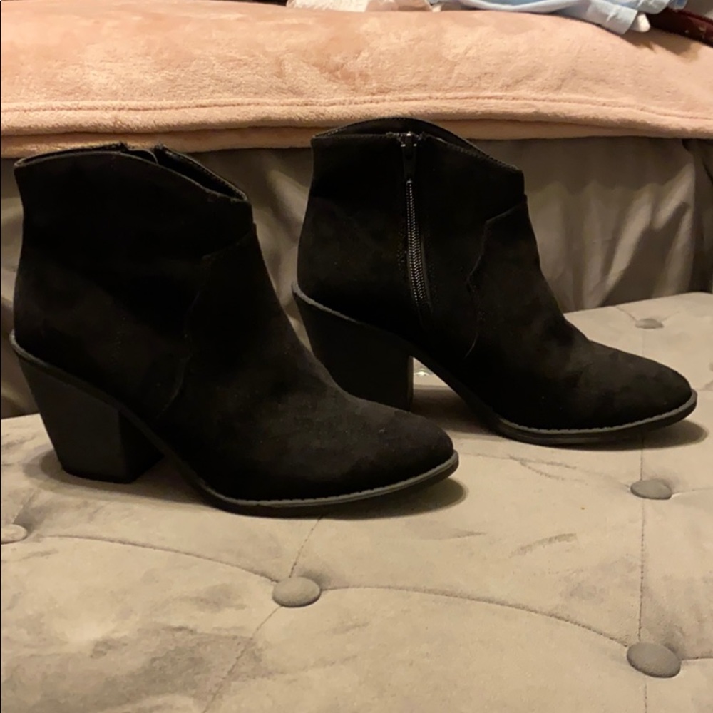 Black ankle boots